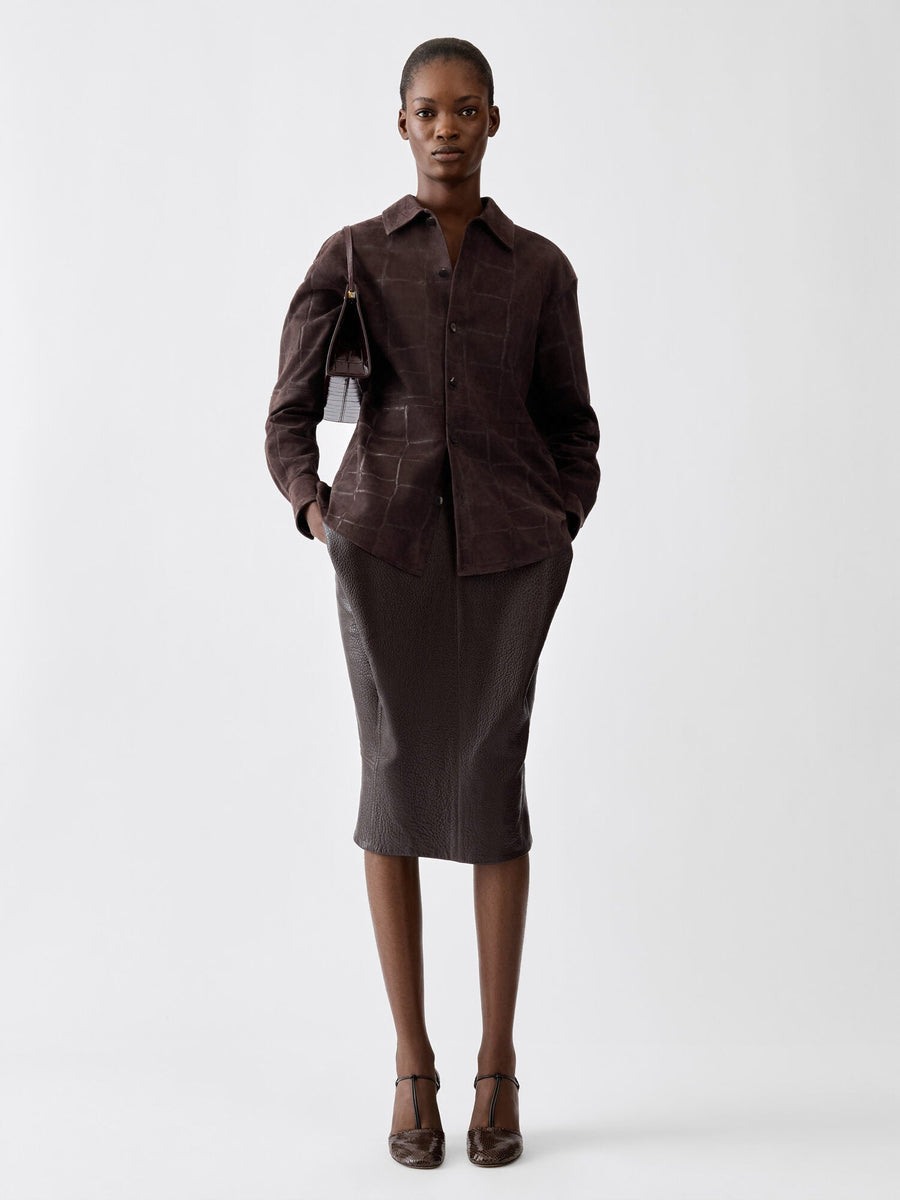The Croco leather shirt