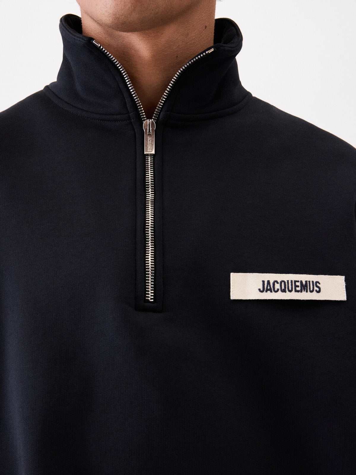 The Gros Grain zipped-rollneck sweatshirt