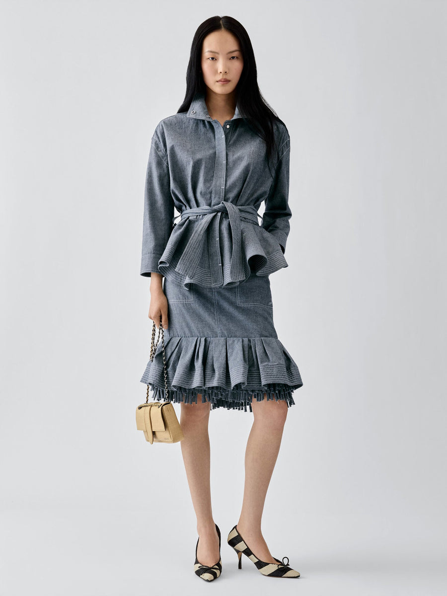 The Cabana de-Nîmes denim skirt