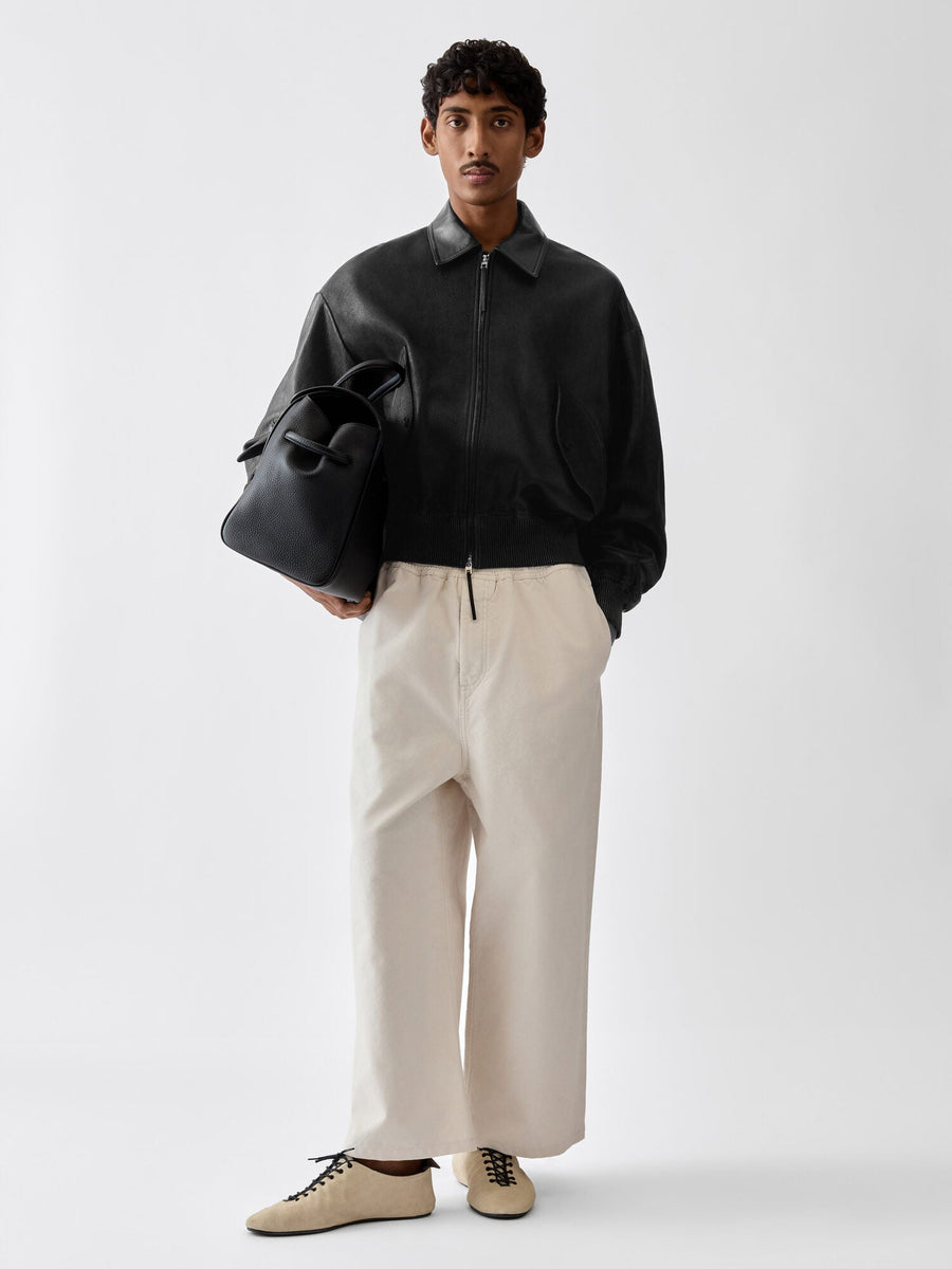 The Losange leather bomber jacket