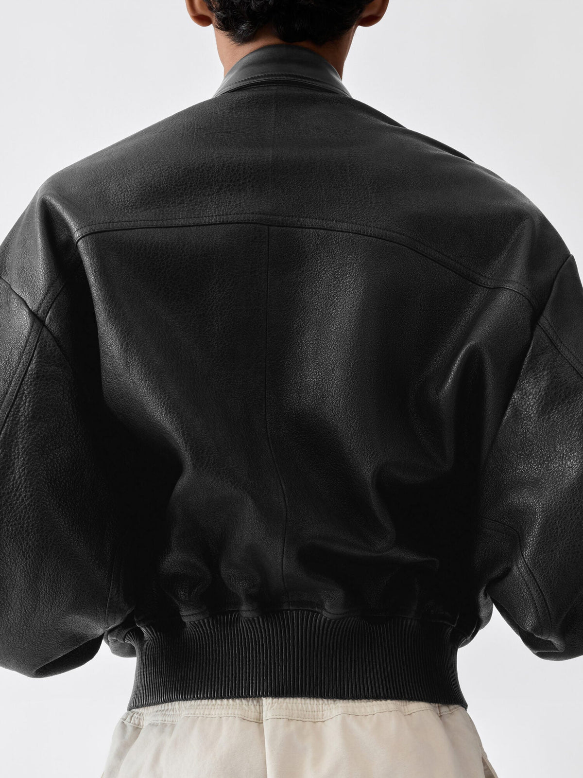 The Losange leather bomber jacket