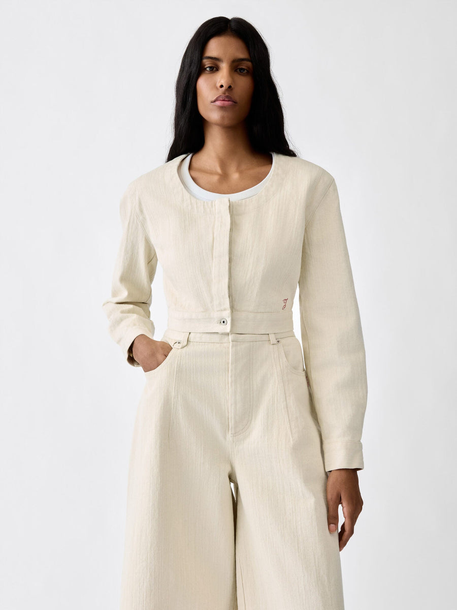 The de-Nîmes Flipper denim top